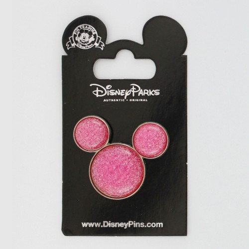Mickey Head Icon - Glitter Pink