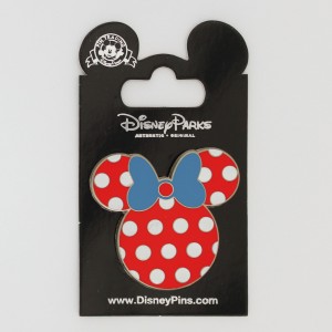Minnie Head Icon - Red and White Polka Dots
