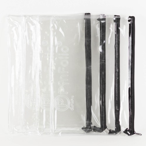 PinFolio Mid-Size Safe'N'Go Zip Pouch - Mid-Size 4 Pack
