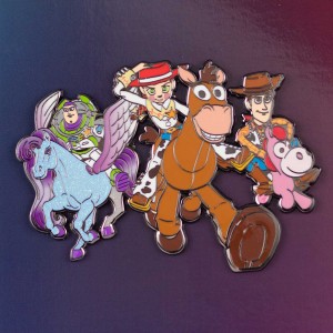 Buzz, Jessie, Bullseye, and Woody - Stewpins Exclusive - Limited Edition 300 Buzz, Jessie, Bullseye, and Woody - Stewpins Exclusive - Limited Edition 300